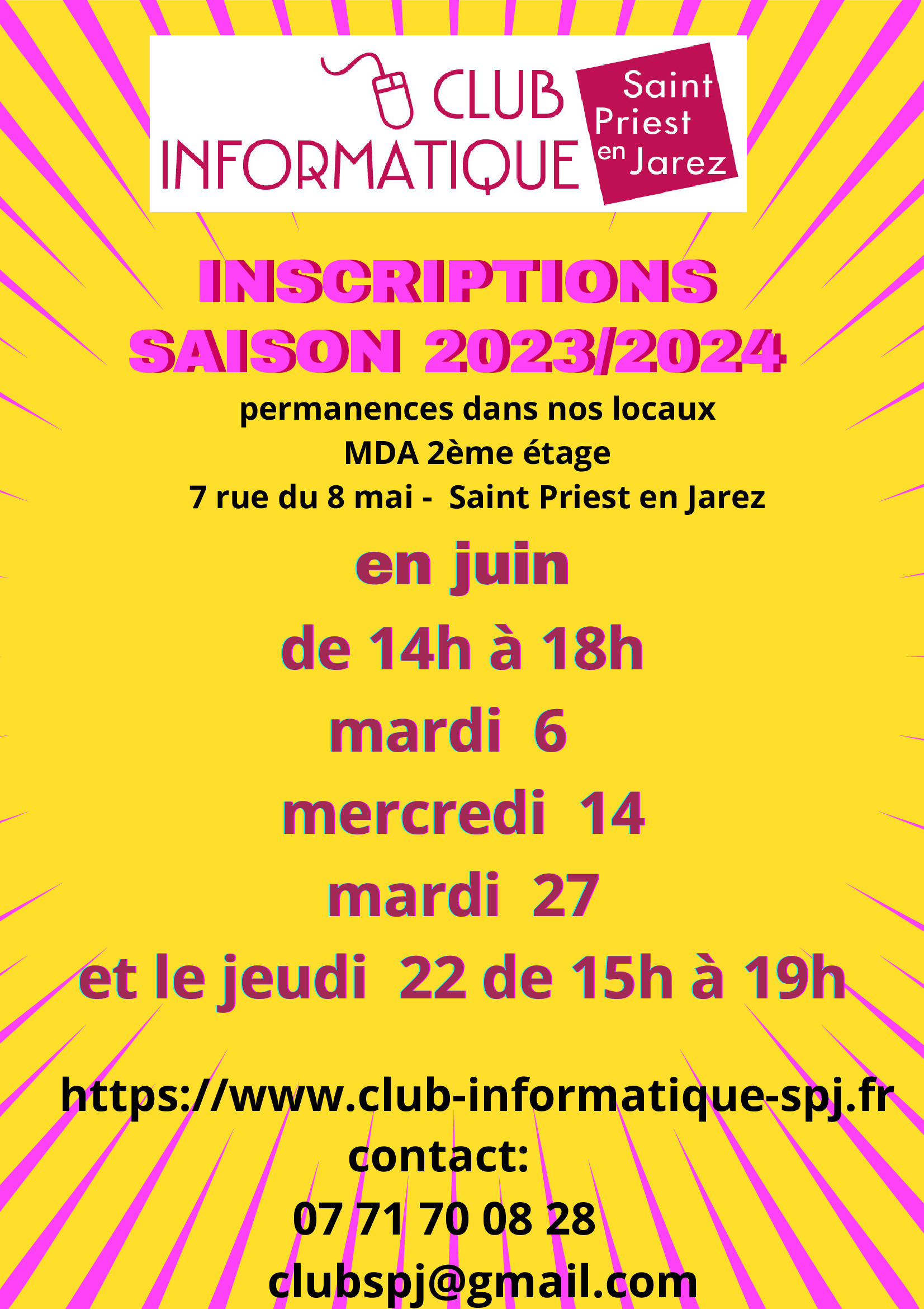 News Inscriptions Club Informatique Mairie De Saint