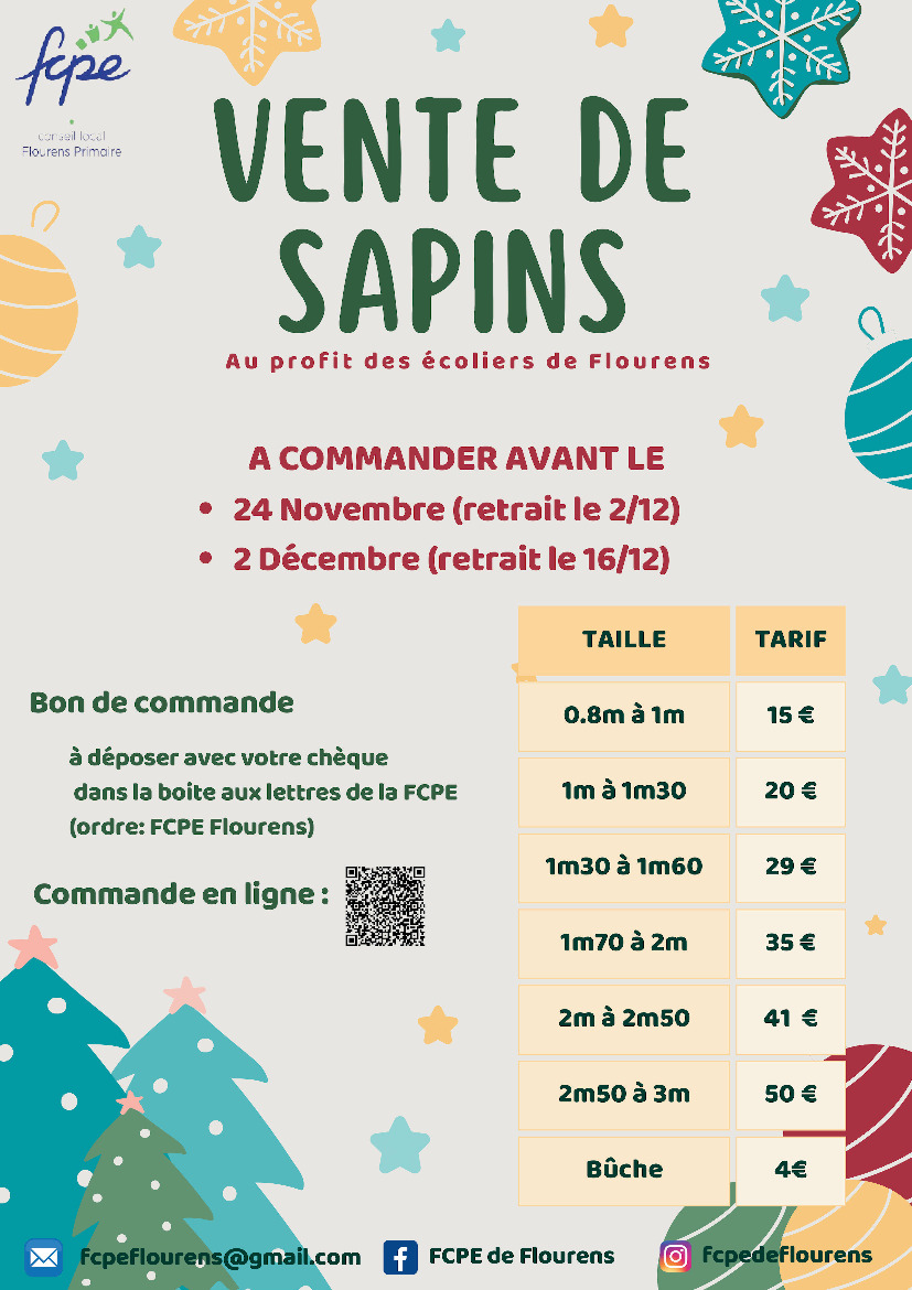 News Fcpe Flourens Vente De Sapins Naturels No L Fcpe