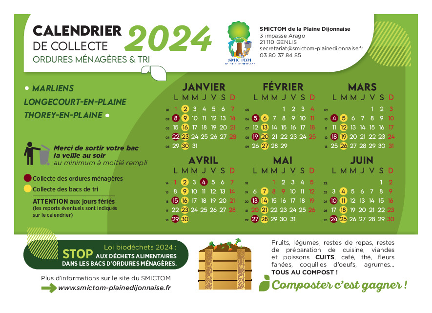 Actualit S Calendrier Collecte Ordures M Nag Res Et Bac De Tri