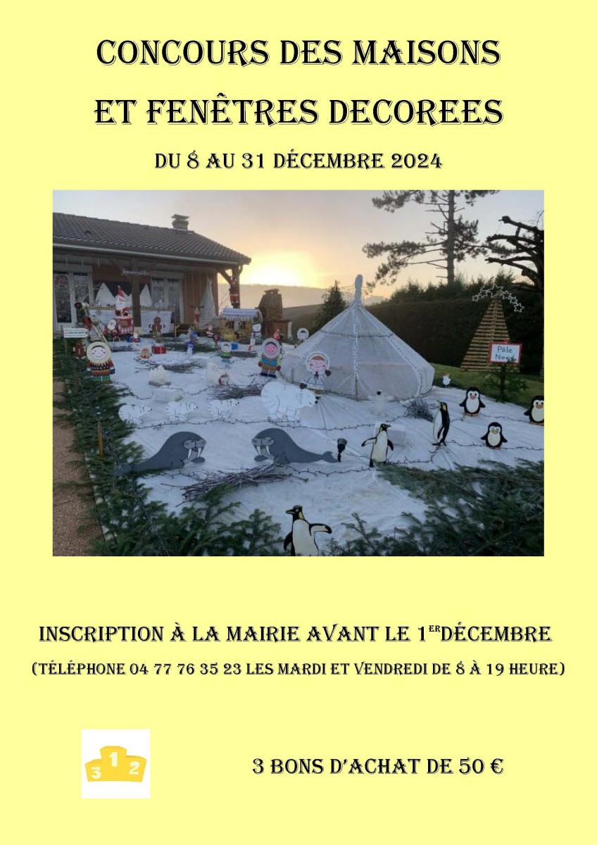 Concours des maisons ou fenêtres décorées