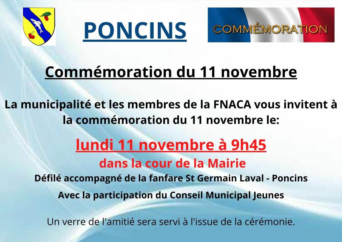 Commémoration du 11 novembre