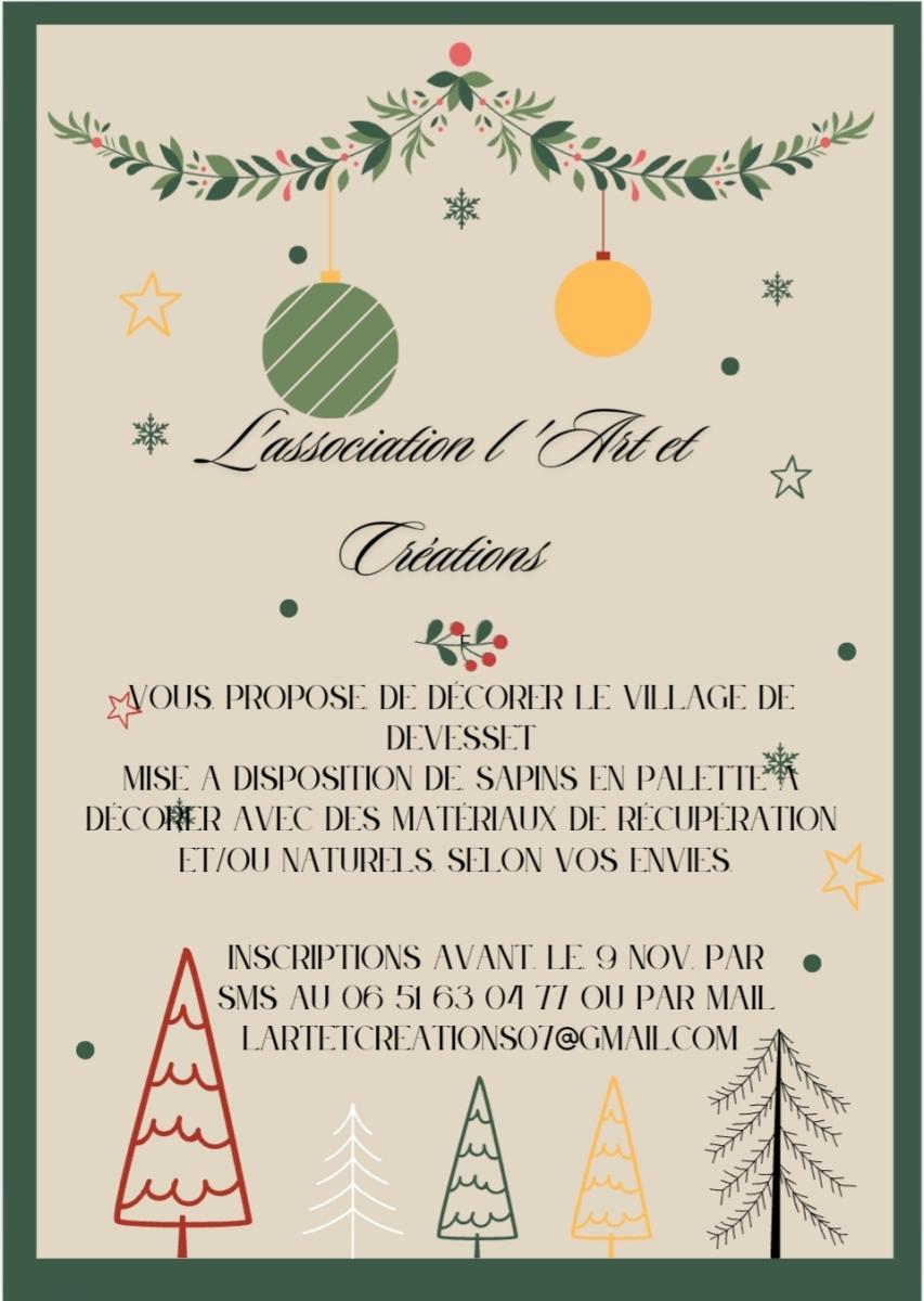 Décoration du village pour les fêtes de fin d'année !!☃️🎄