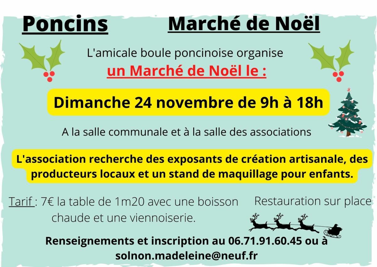 Marché de Noël du dimanche 24 novembre à Poncins