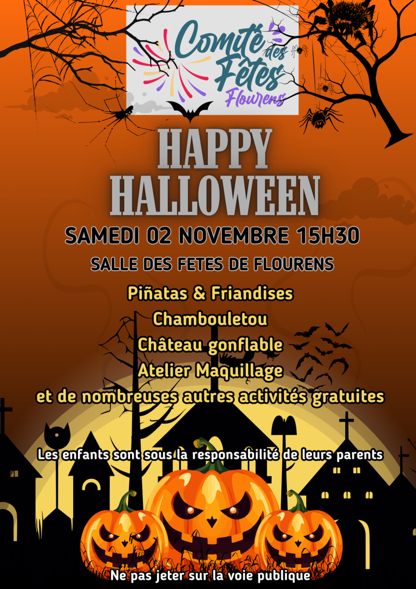 Happy Halloween par le Comité des Fêtes 🎃