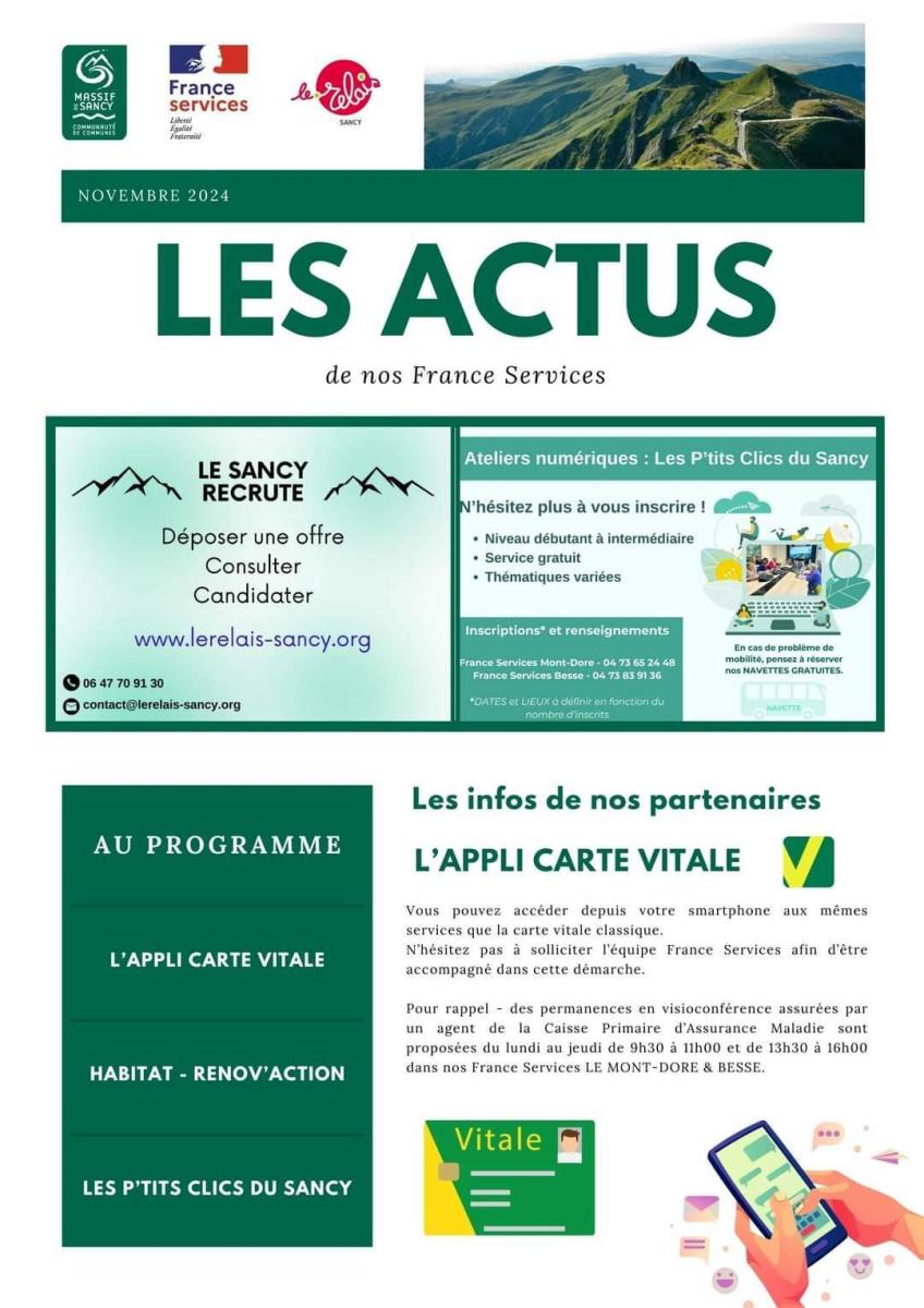 🏤Espace France Services - les petites infos... 🏤