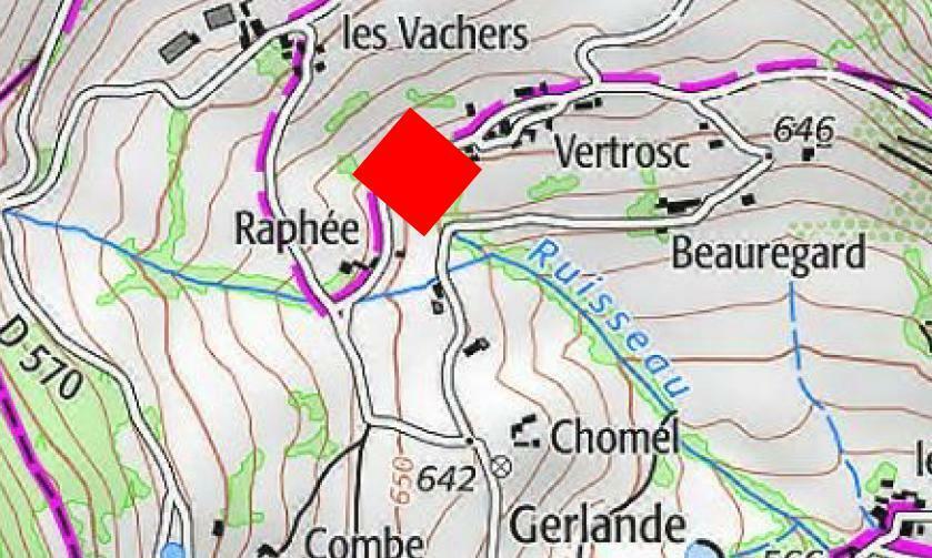 fermeture de chemin entre Raphée et Vertrosc