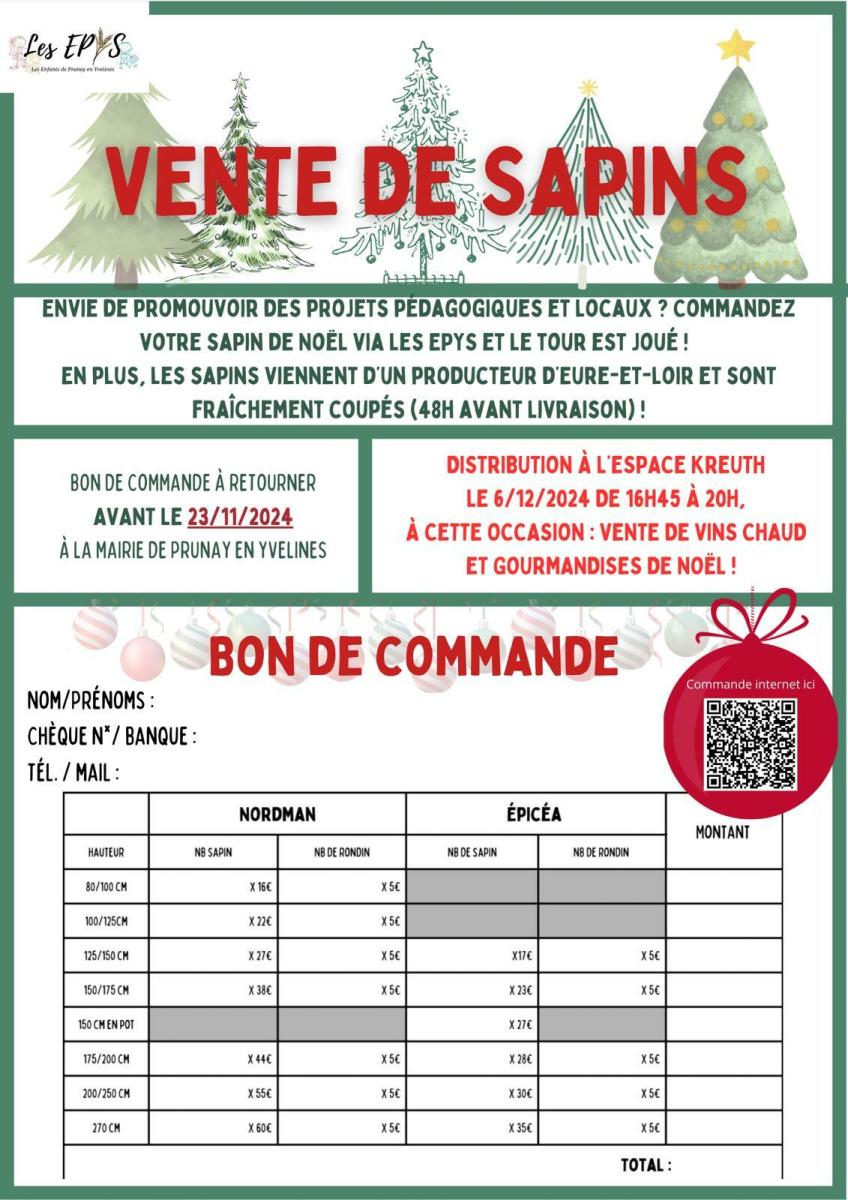 Association les EPYS : vente de sapins