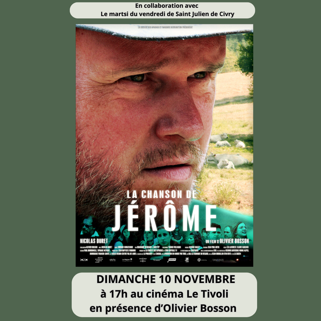 Programme du cinéma Le Tivoli du 6/11 au 26/11