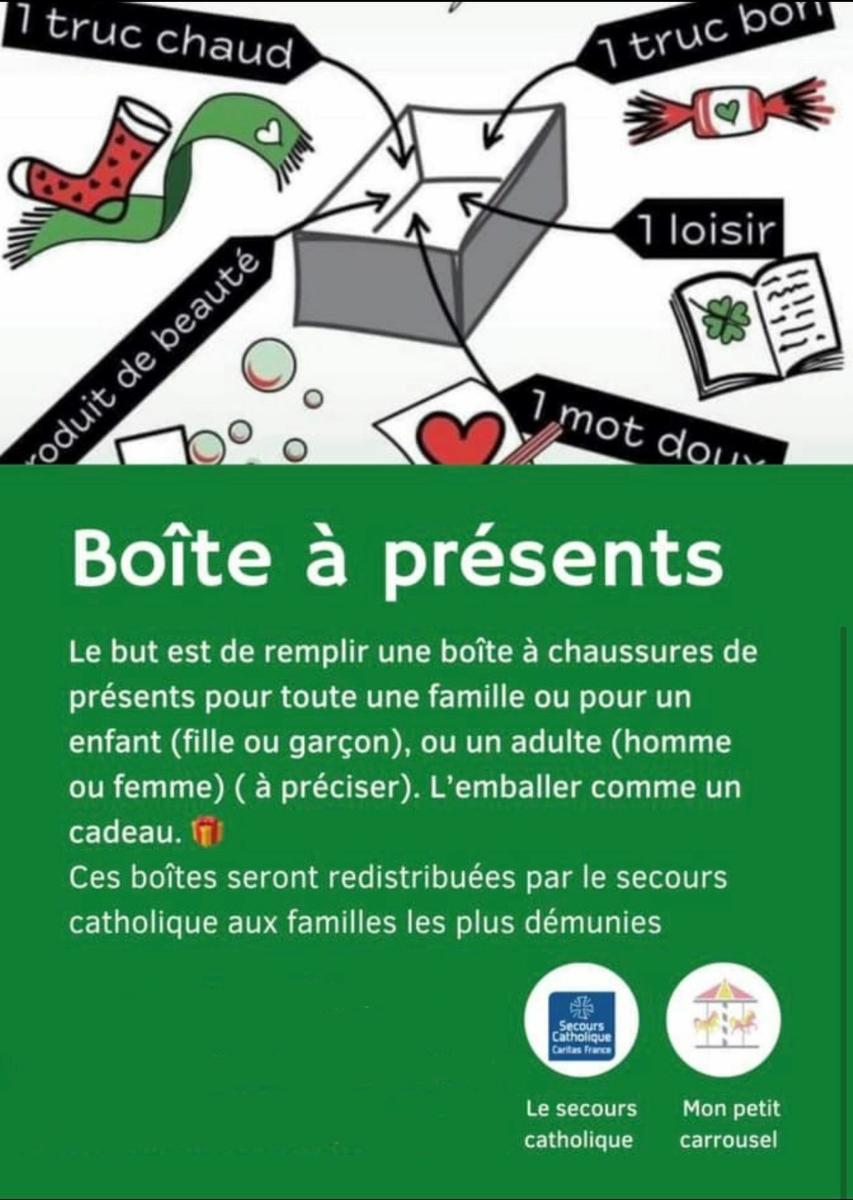 Boîtes à présents pour Noël