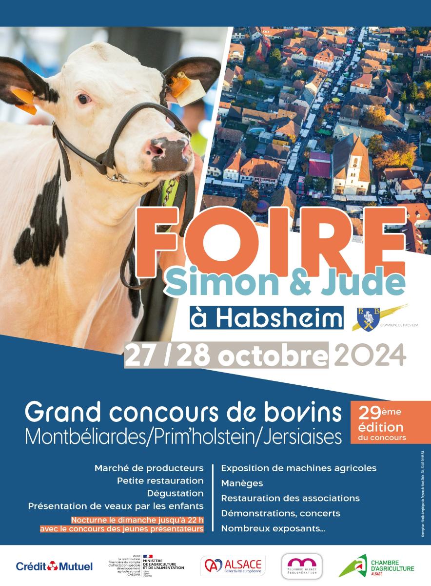 Foire Simon et Jude : 27 et 28/10 à Habsheim !