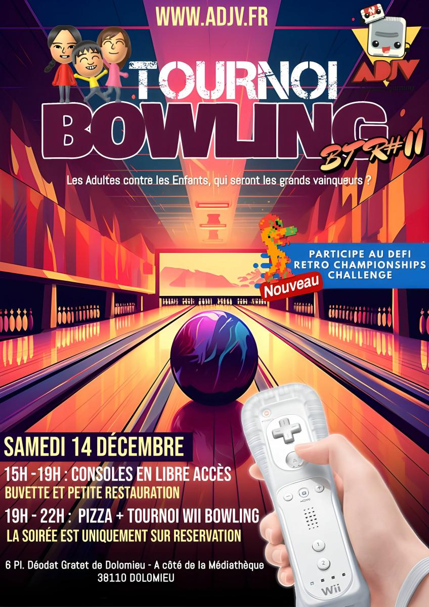 ADJV - Tournoi de bowling samedi 14 décembre