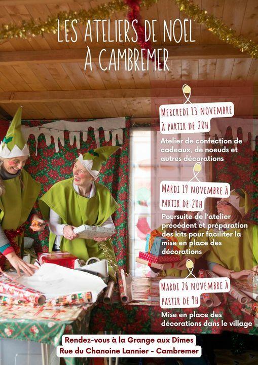 Les ateliers de Noël à Cambremer !