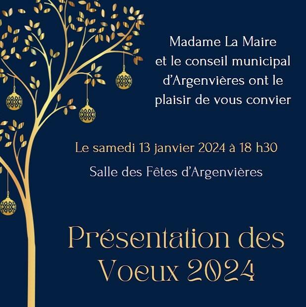 Actualités - Invitation Voeux du Maire - Actualité illiwap de Mairie d'Argenvières