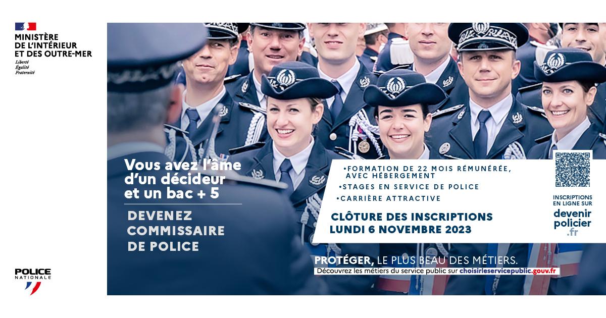 Police nationale : lancement d'une campagne de recrutement de