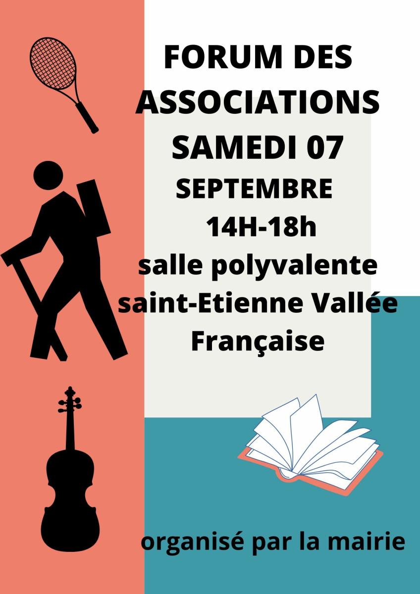 Forum des associations samedi 7 septembre 2024