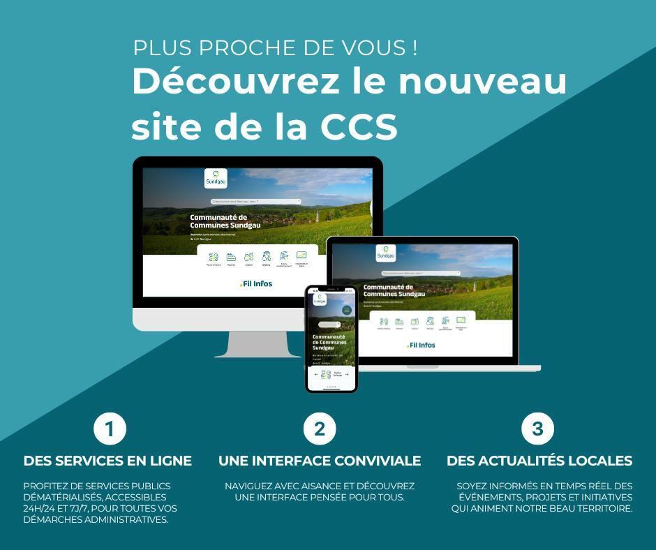 CCS : Nouveau Site Internet en Ligne