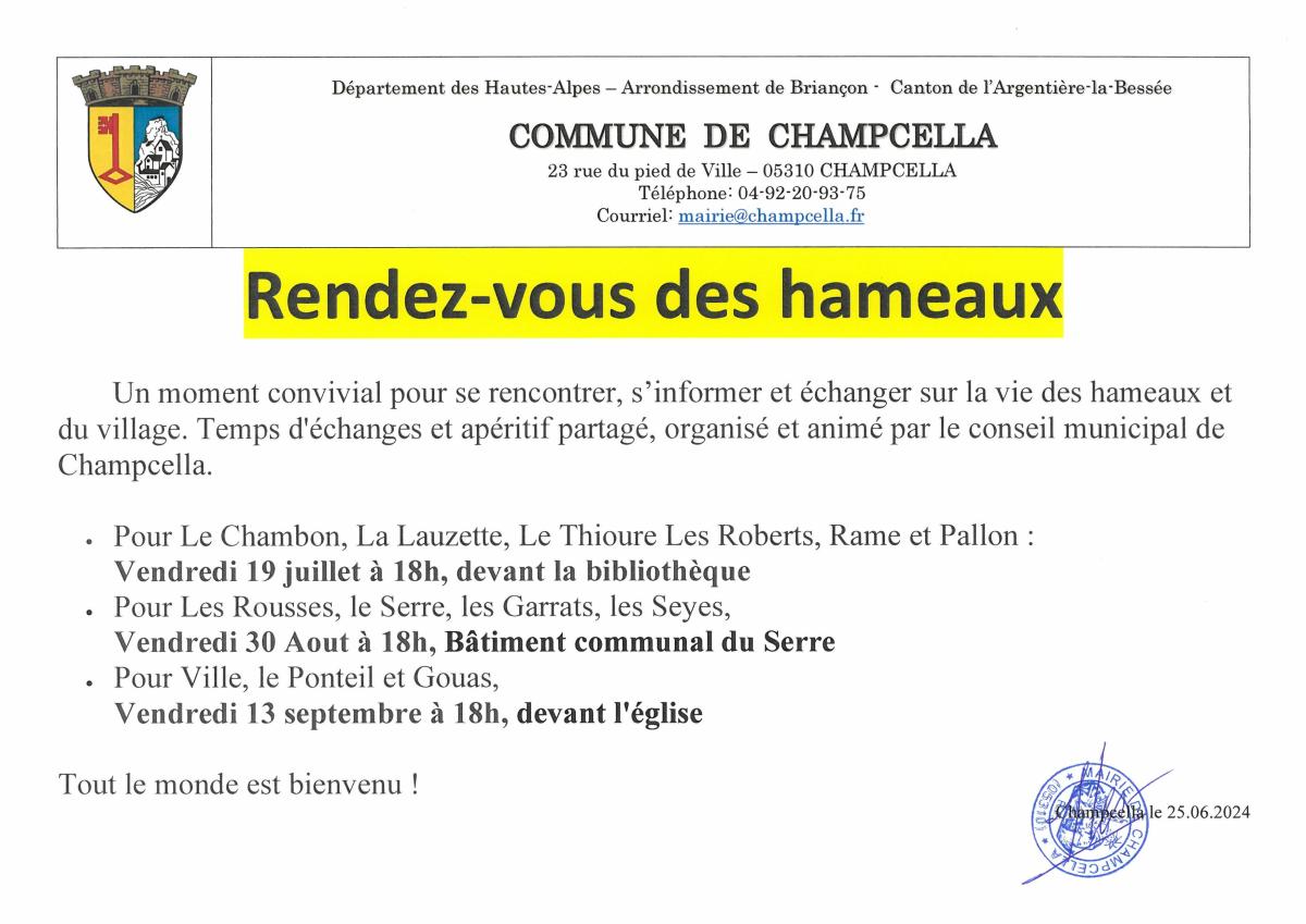 Rendez-vous des hameaux