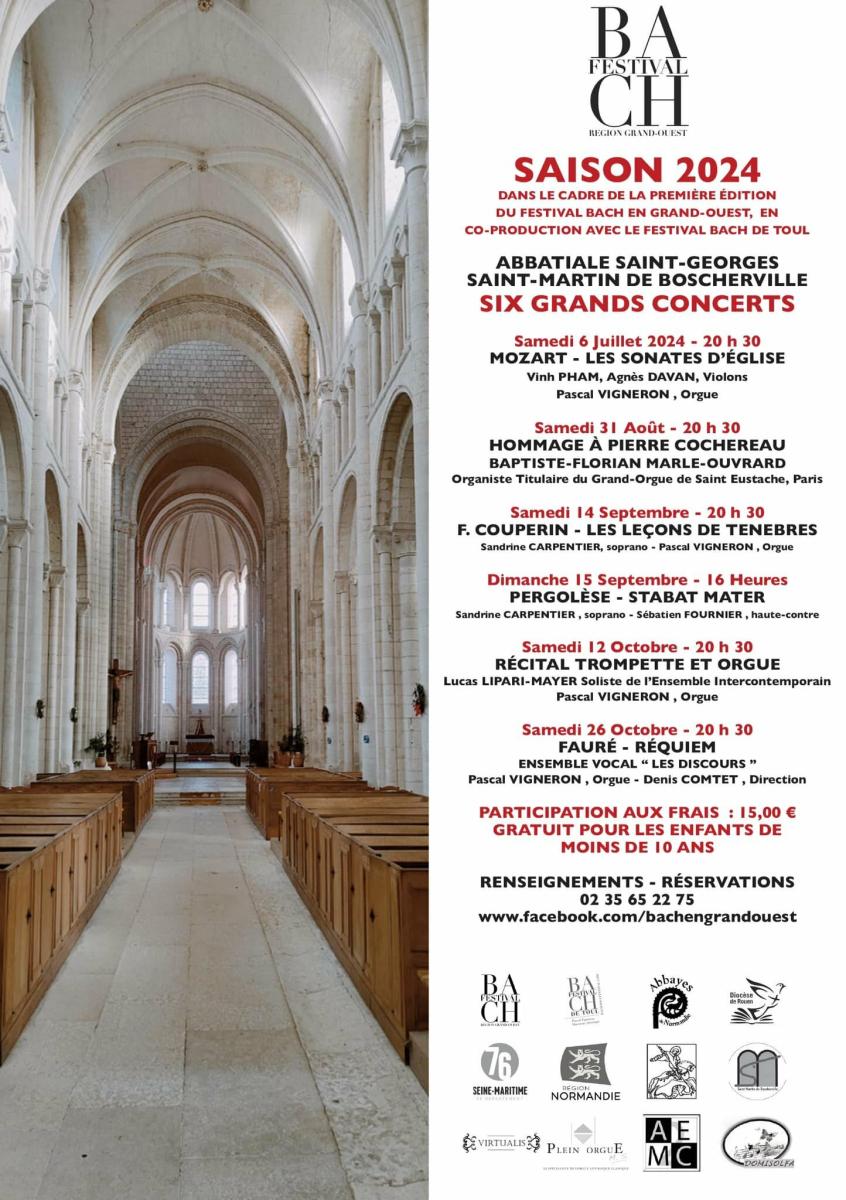 Festival Bach : concert le 12 octobre 2024 à 20h30