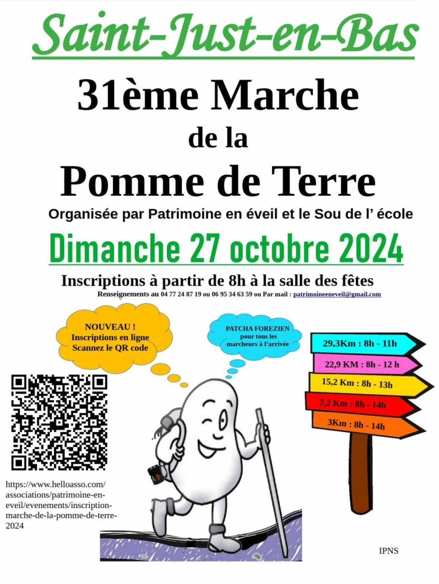 Marche de la Pomme de Terre -  Dimanche 27 octobre