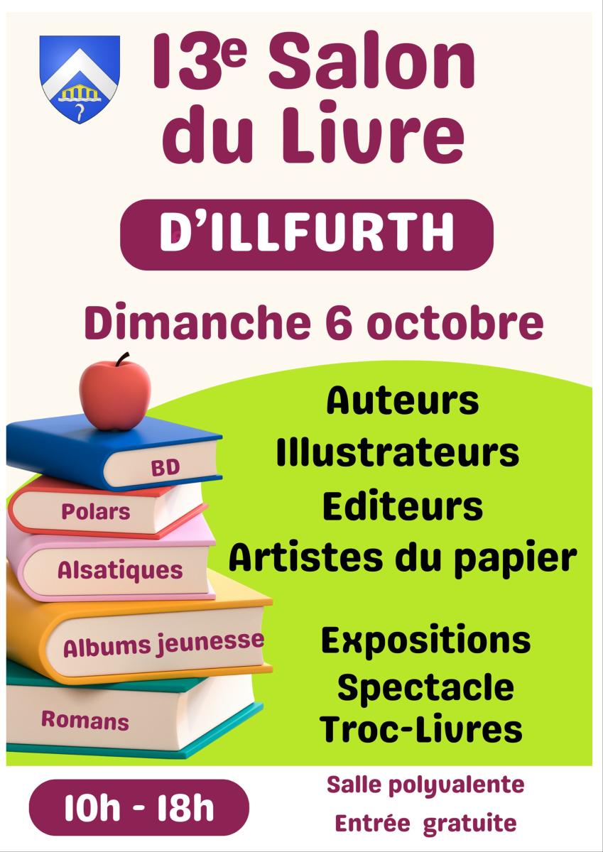 DIMANCHE 6 OCTOBRE SALON DU LIVRE