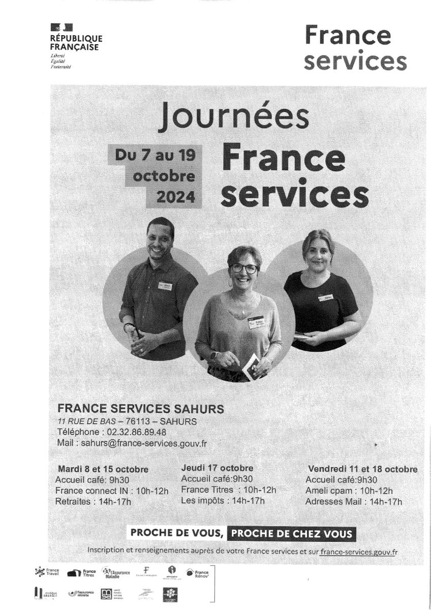 Journée France Services à Sahurs