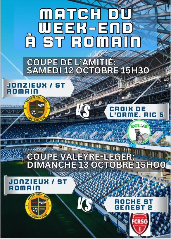 Match du Week-end à St Romain ⚽