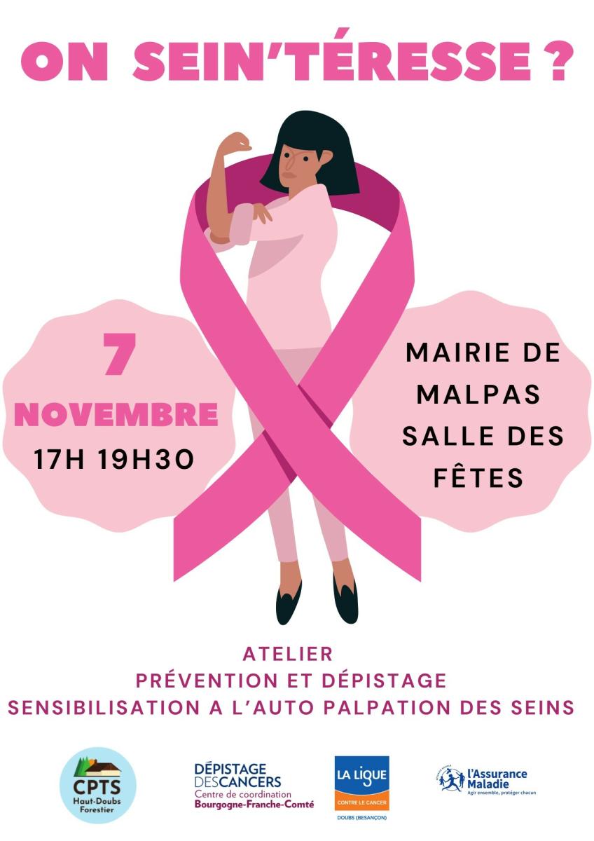 Atelier prévention et dépistage cancer du sein