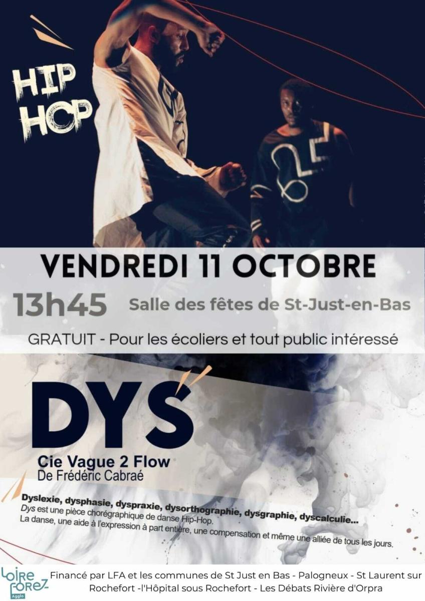 Spectacle HIP HOP vendredi 11 octobre 13h45