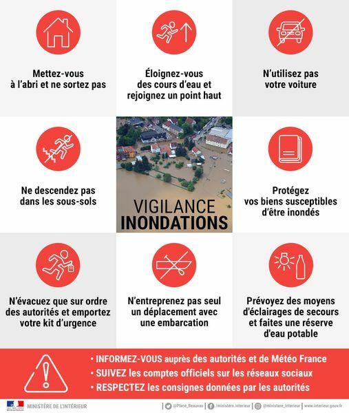 🔴 Vigilance rouge pluies et inondations en cours (1/1)