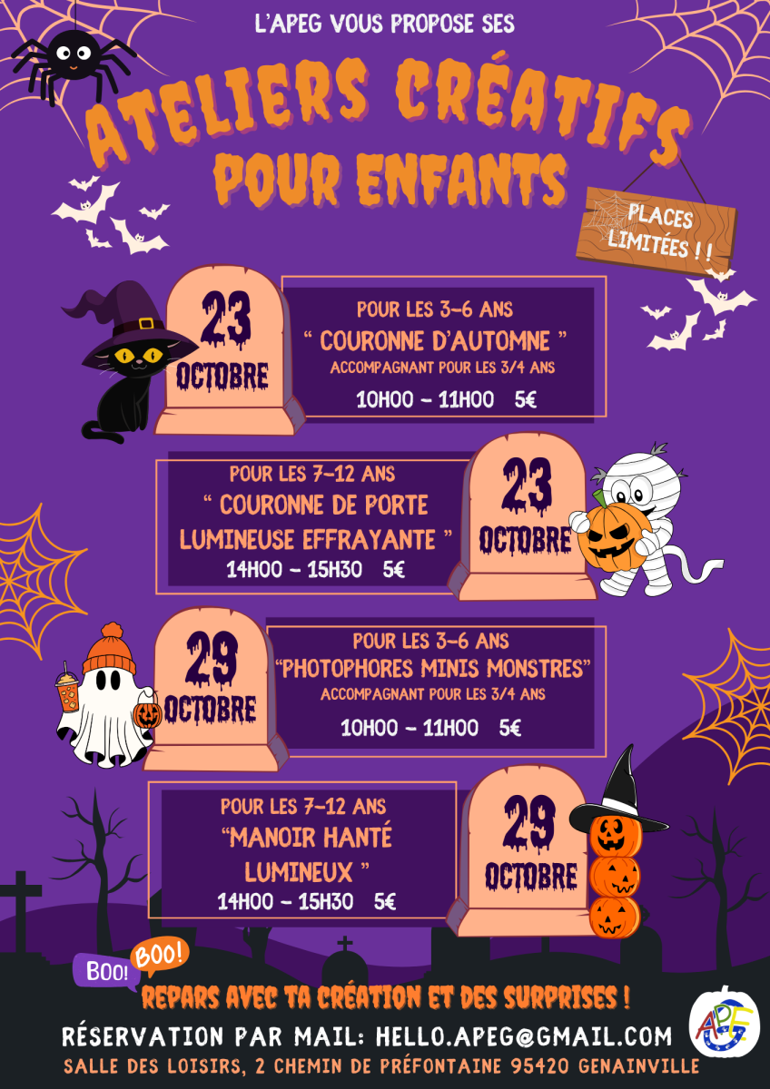 ATELIERS CREATIFS POUR LES ENFANTS