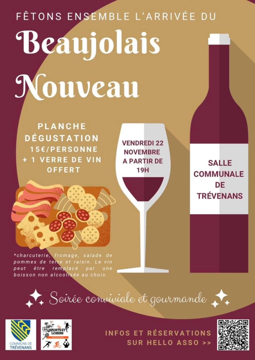 Soirée Beaujolais Nouveau à Trévenans