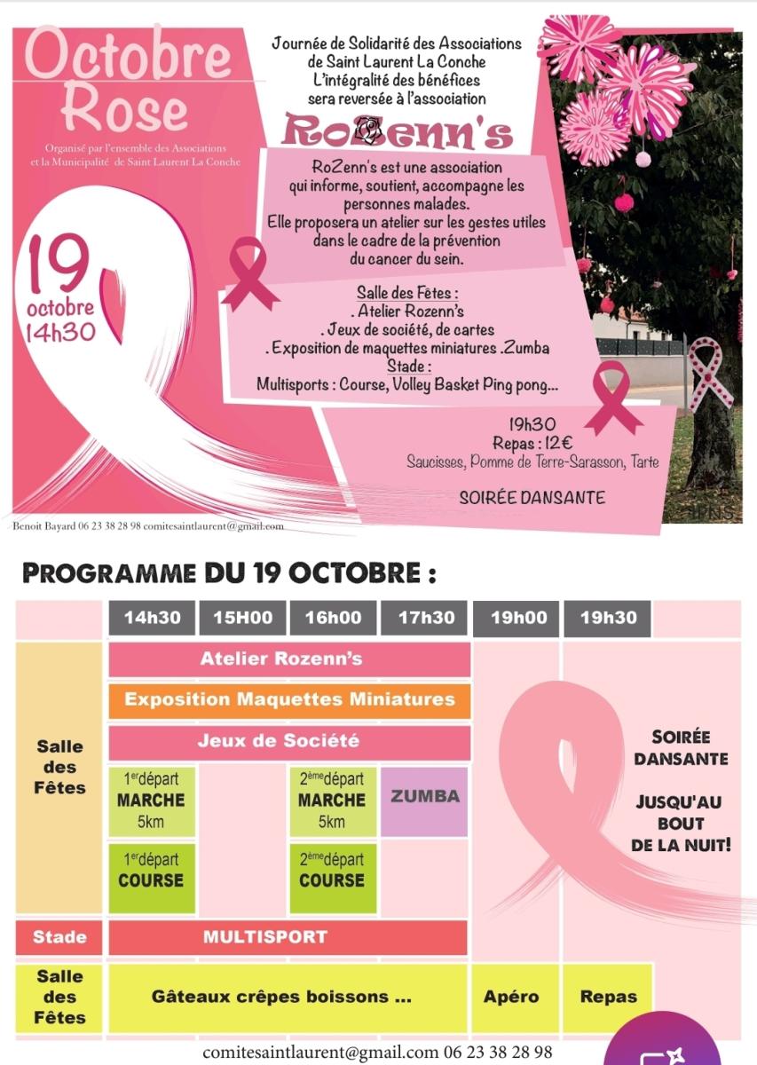 19 octobre  OCTOBRE ROSE