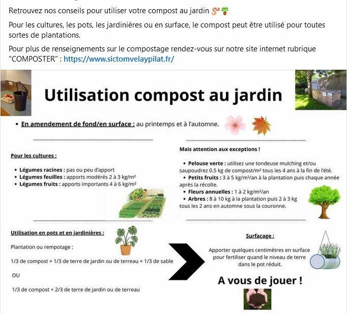 Info SICTOM : utilisation du Compost