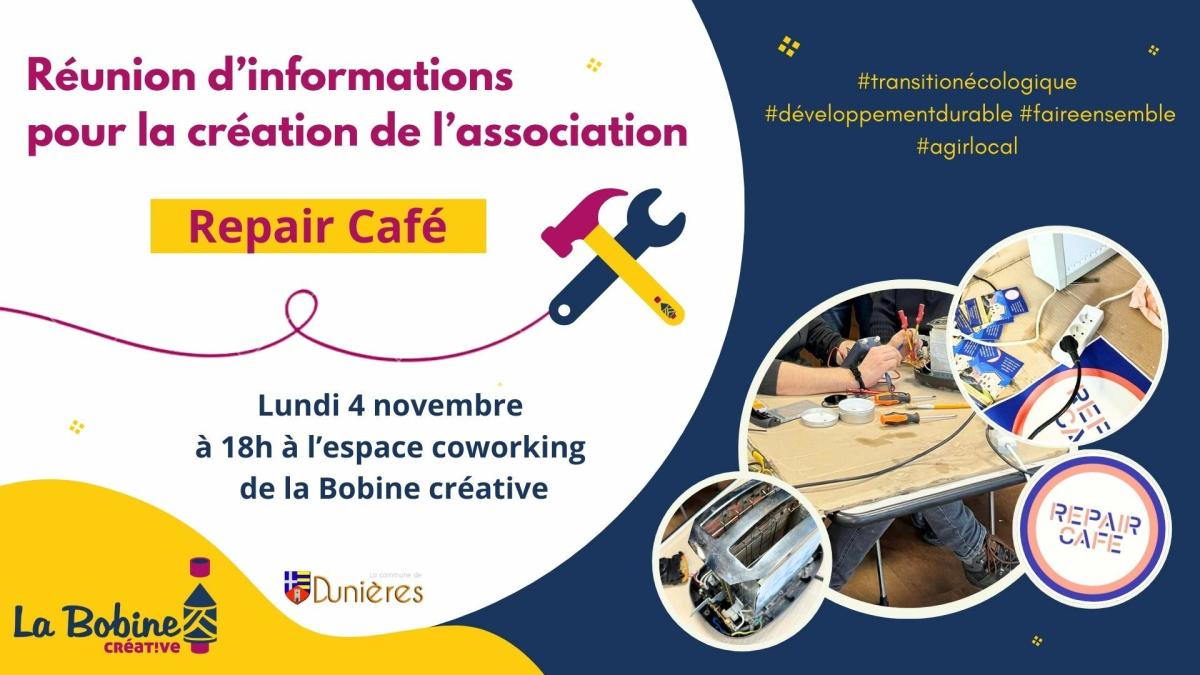 Réunion pour la constitution de l'association REPAIR CAFE