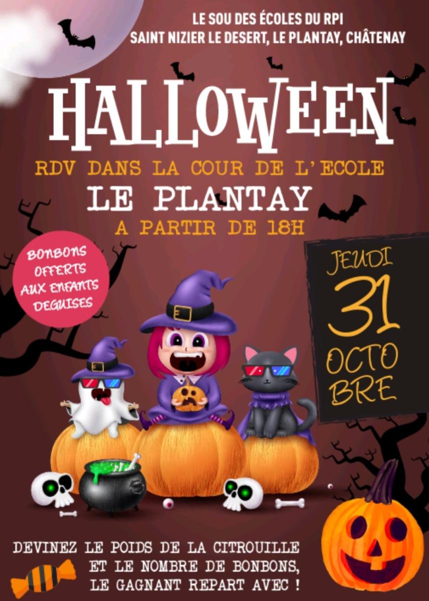 Jeudi 31/10 : on fête HALLOWEEN dans la cour de l'Ecole !!