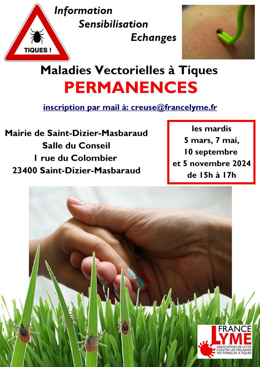 Permanences d'information maladie de Lyme