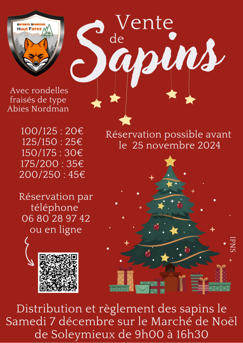 Vente de Sapins de Noël