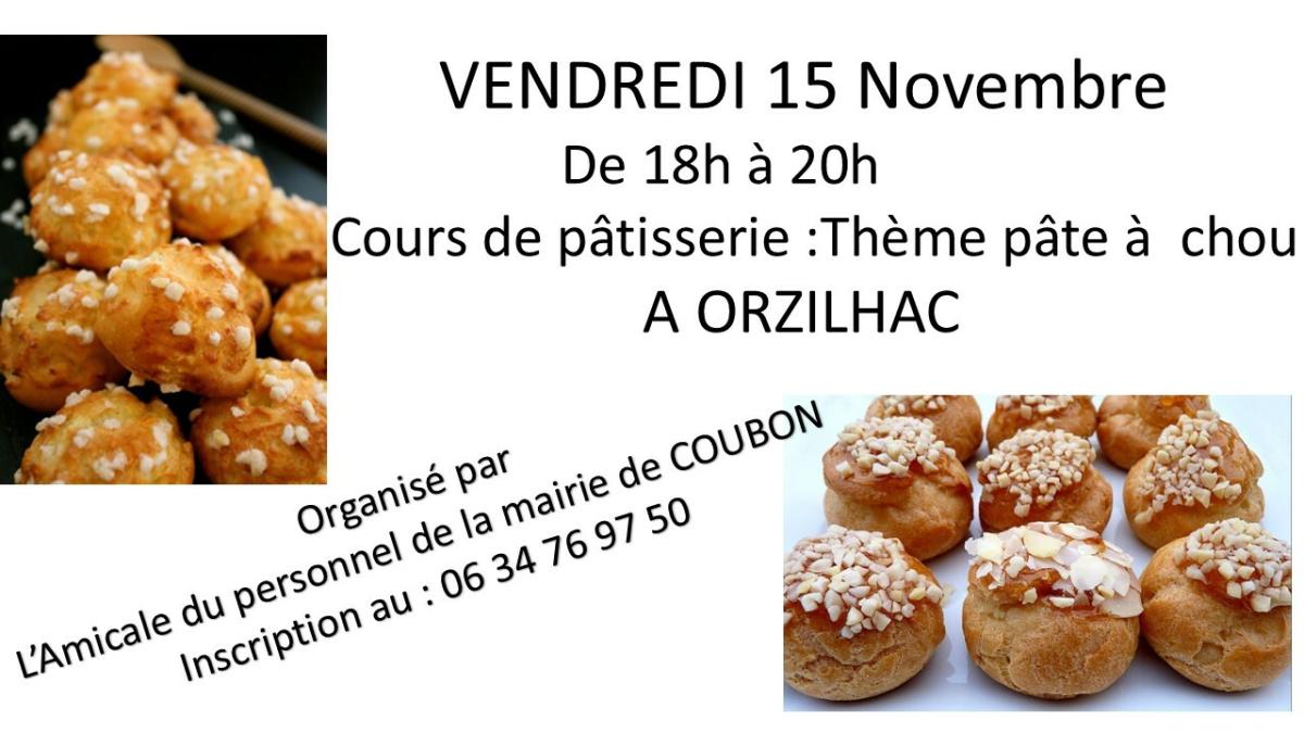 Cours de pâtisserie