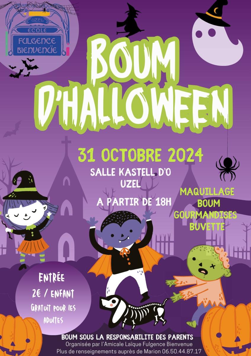 Boum d'Halloween à UZEL (salle Kastell d'O) - 31 Octobre