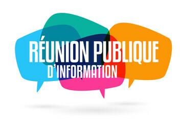 Rappel : réunion publique mardi 29 octobre à 19h00