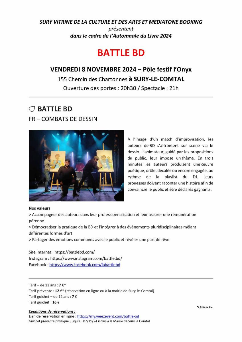 BATTLE BD à Sury-le-Comtal