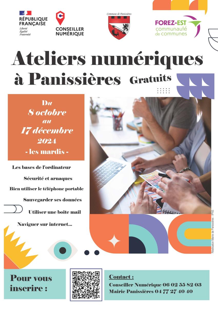 Ateliers numériques gratuits il reste des places !