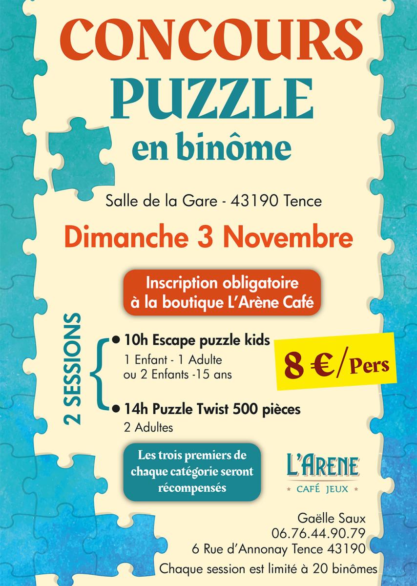 Concours de puzzle en binôme