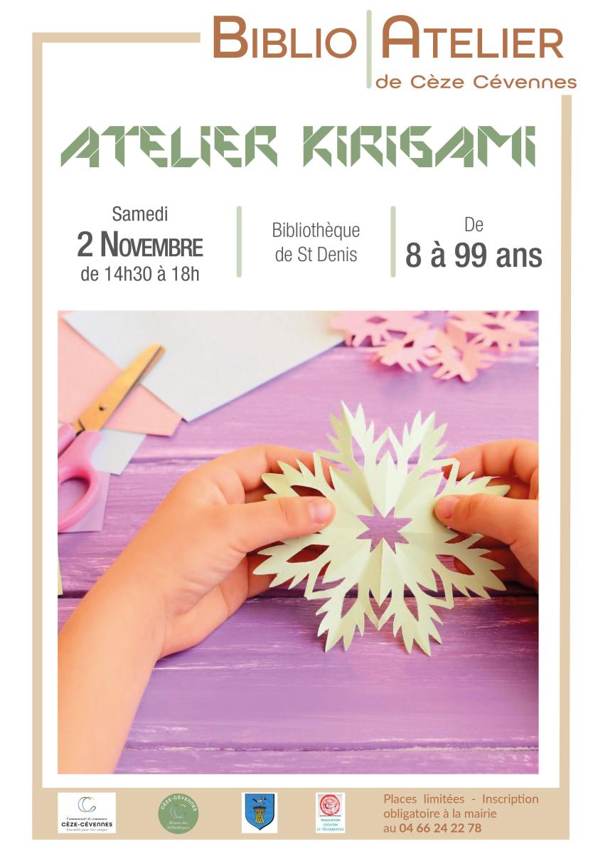 Affiche atelier kirigami