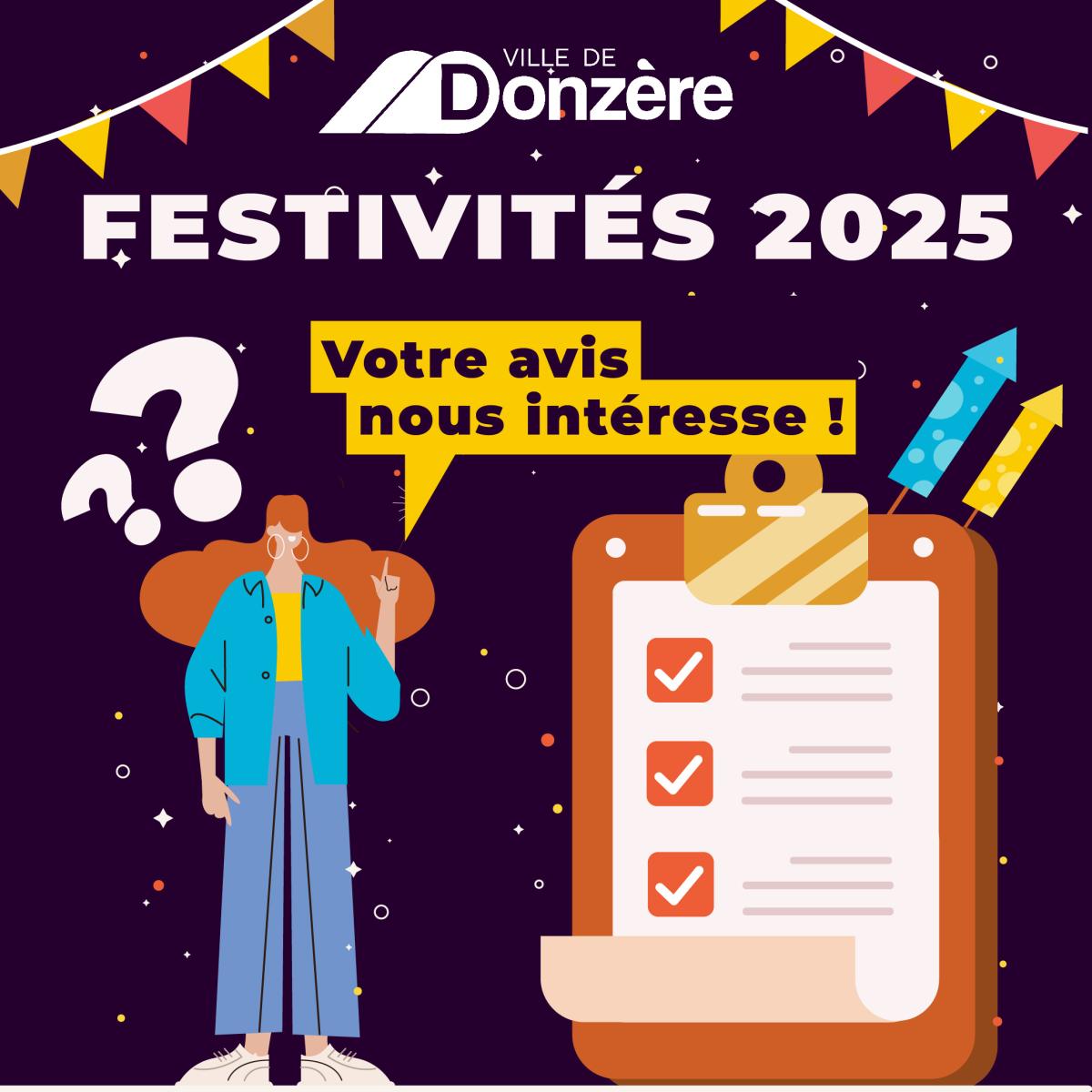 Festivités 2025 : votre avis nous intéresse !