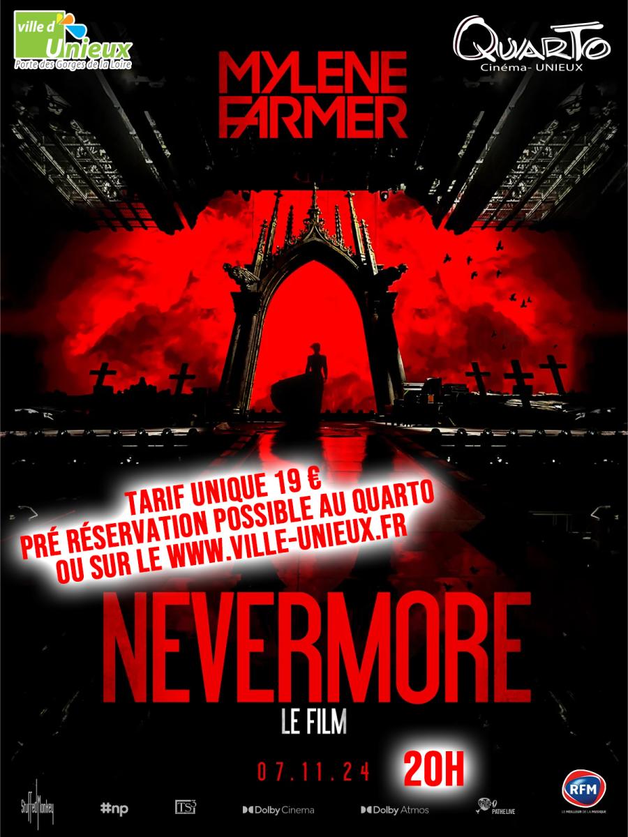 🎥✨ Projection Nevermore, concert de Mylène Farmer ! ✨🎥