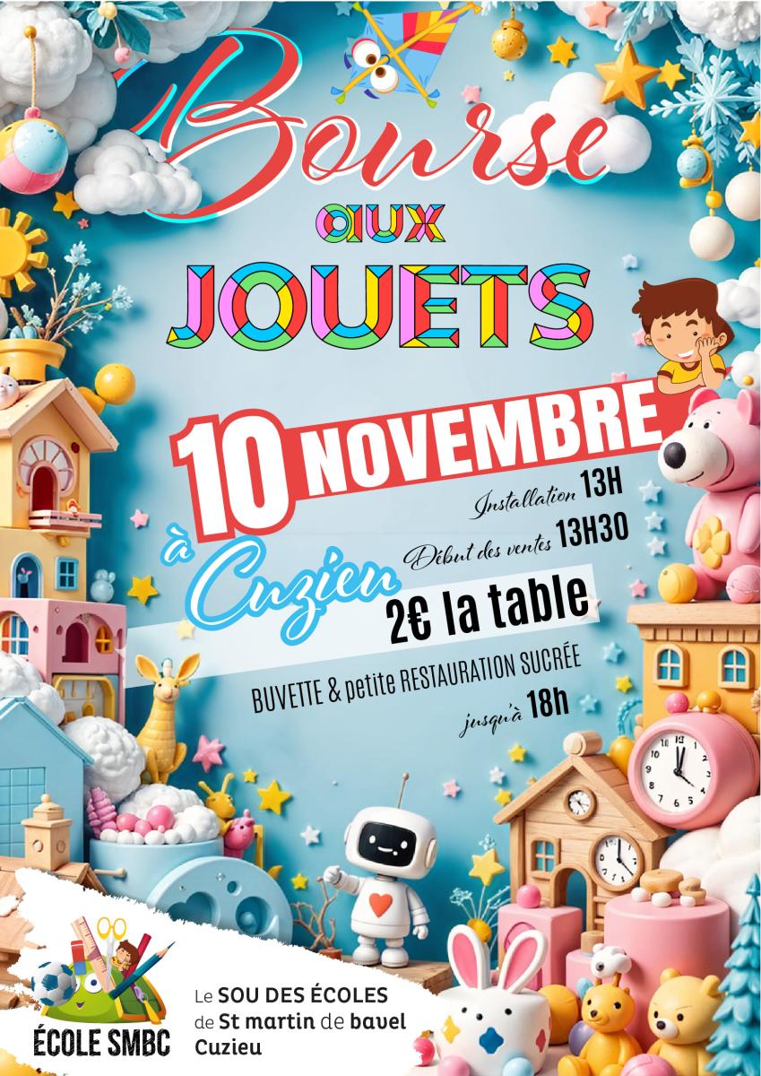 Bourse aux Jouets - 10 Novembre à Cuzieu