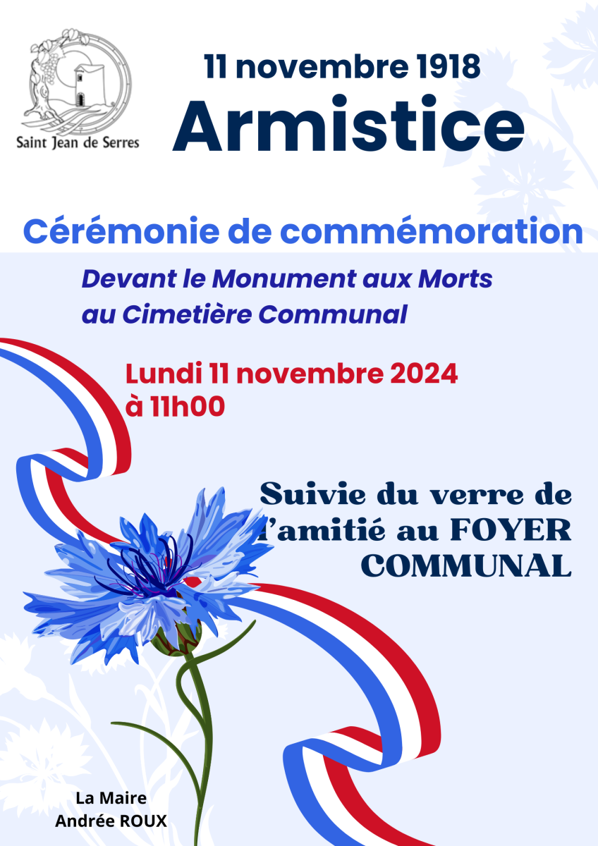 Cérémonie de Commémoration du 11 Novembre