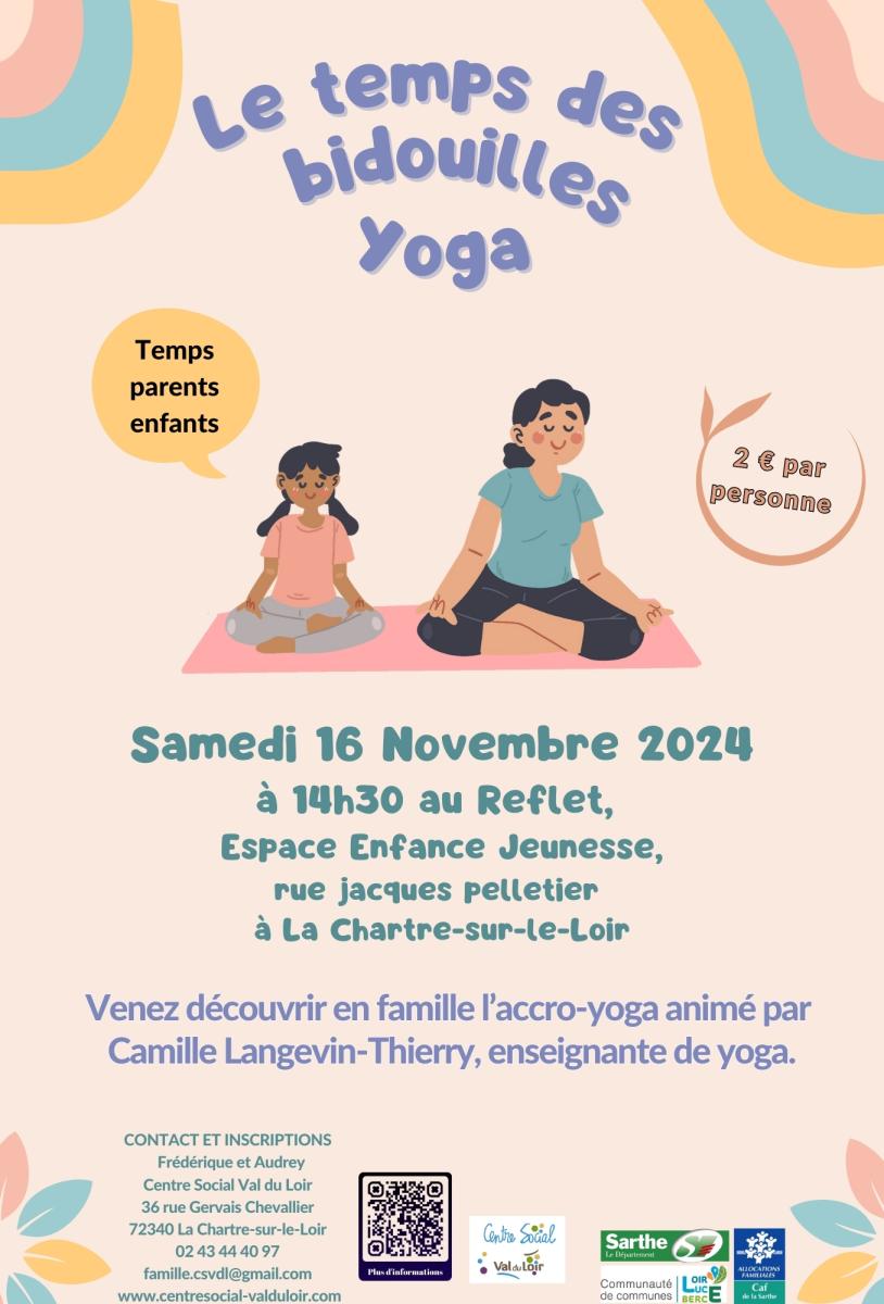 Le temps des Bidouilles YOGA - samedi 16 novembre à 14h30