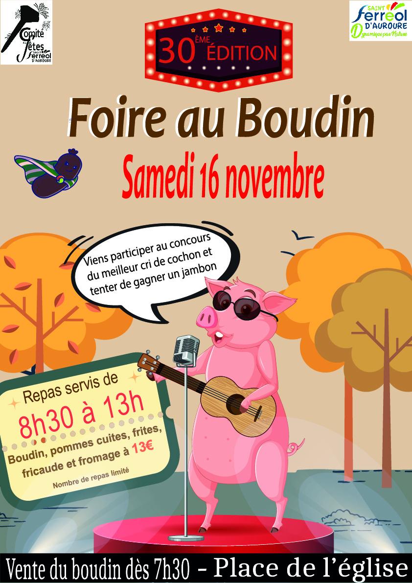 30ème édition de la foire au boudin !